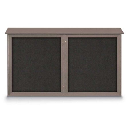 United Visual Products Open Faced Traditional Corkboard, 72x48" UV646A-GOLD-CORK